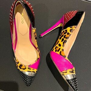 ALDO leopard print high heels